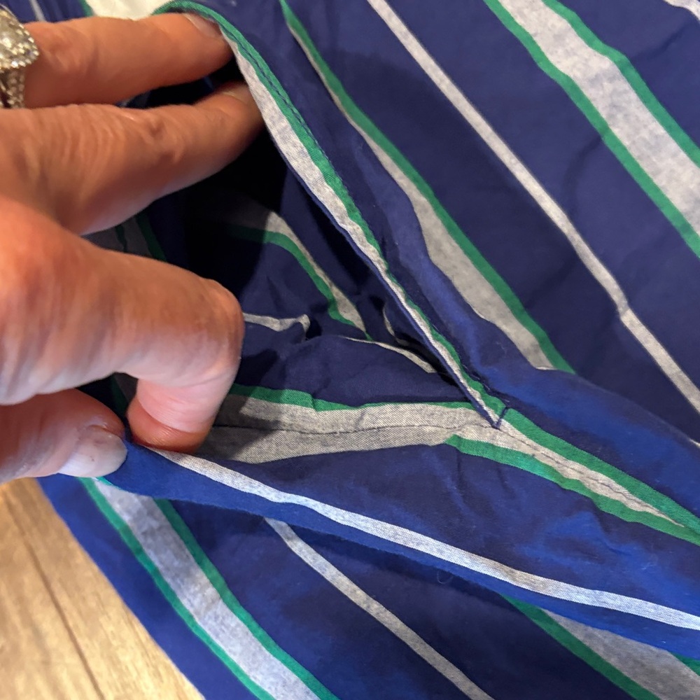 Blue Striped Anthropologie PJ bottoms - Picture 7 of 9